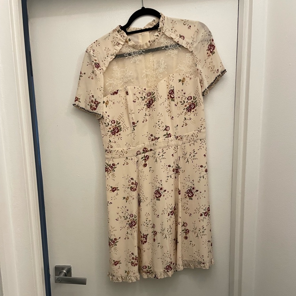 The Kooples Floral and Lace Dress in size M